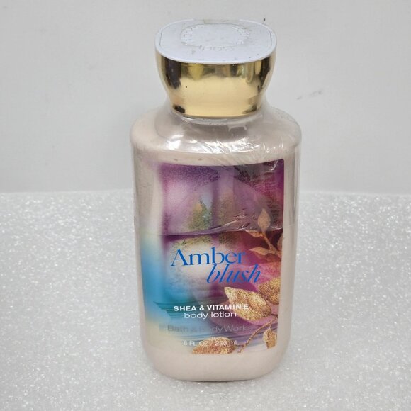 Bath & Body Works Amber Blush Shea & Vitamin E Body Lotion 8 Fl Oz Sealed - Picture 1 of 1